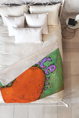 Isa Zapata Paz Fleece Throw Blanket