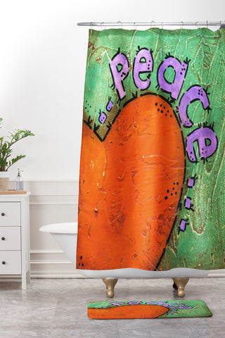 Isa Zapata Paz Shower Curtain And Mat