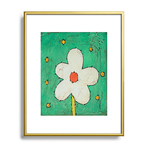 Isa Zapata The Flower Metal Framed Art Print