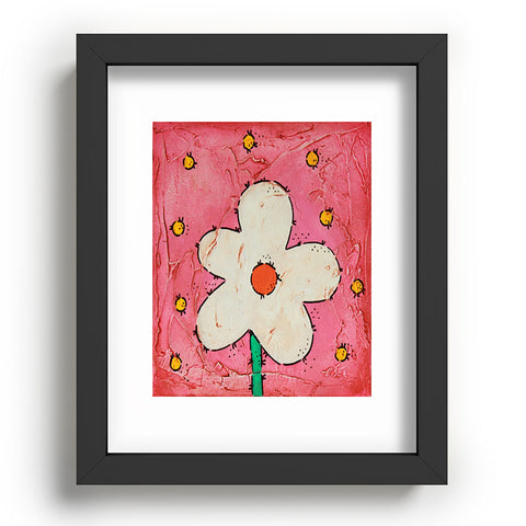 Isa Zapata The Flower Pink BK Recessed Framing Rectangle