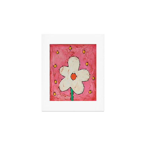 Isa Zapata The Flower Pink BK Art Print