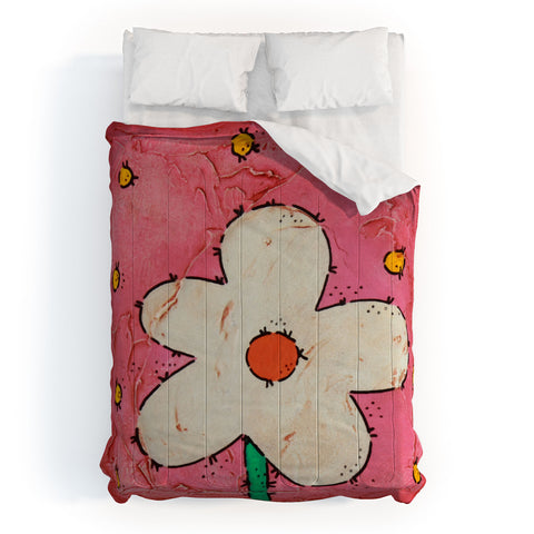 Isa Zapata The Flower Pink BK Comforter
