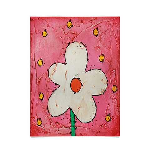 Isa Zapata The Flower Pink BK Poster