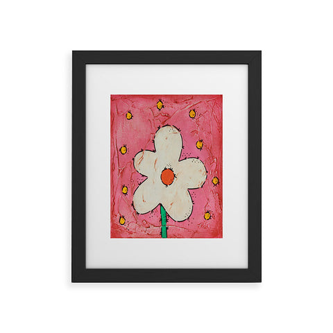Isa Zapata The Flower Pink BK Framed Art Print