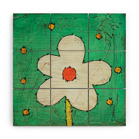 Isa Zapata The Flower Wood Wall Mural