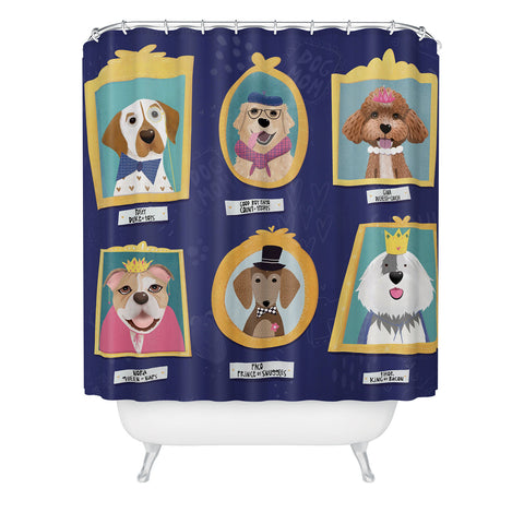 Isa Zapata True Royals Shower Curtain