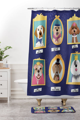 Isa Zapata True Royals Shower Curtain And Mat