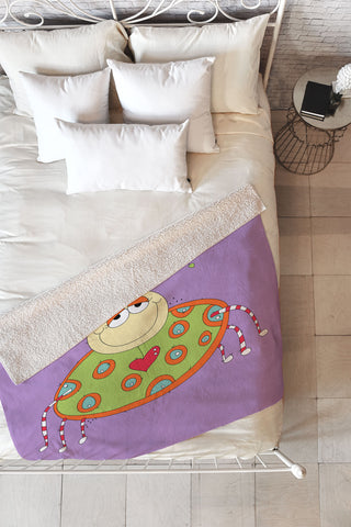 Isa Zapata Trukas Ariana Fleece Throw Blanket