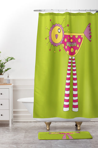 Isa Zapata Trukas Charlie Shower Curtain And Mat
