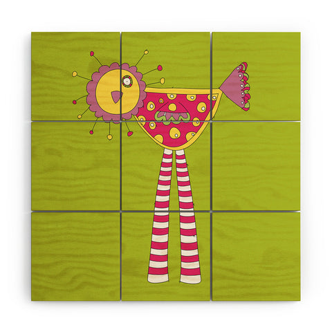 Isa Zapata Trukas Charlie Wood Wall Mural