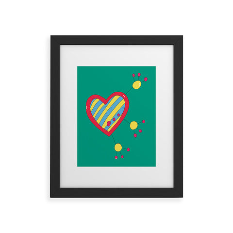 Isa Zapata Trukas Heart Framed Art Print