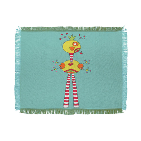 Isa Zapata Trukas Joey Throw Blanket