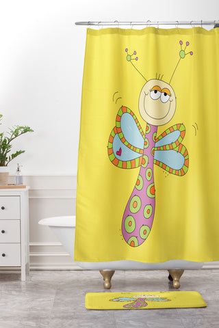 Isa Zapata Trukas Libertad Shower Curtain And Mat