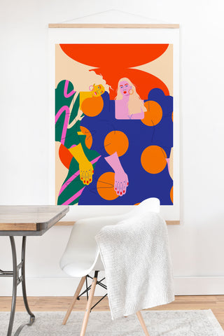 isabelahumphrey 70s Girls Art Print And Hanger