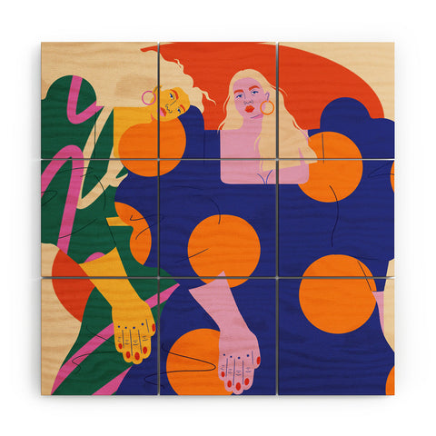 isabelahumphrey 70s Girls Wood Wall Mural