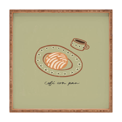 isabelahumphrey Cafe Con Pan Breakfast Square Tray