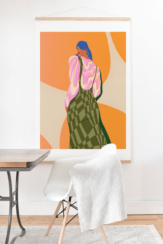 isabelahumphrey Stylish Woman Art Print And Hanger