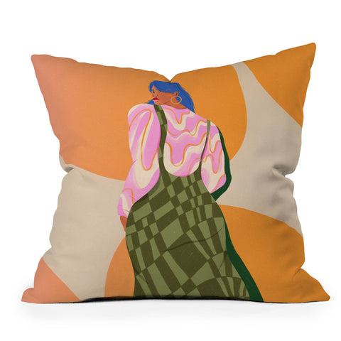 isabelahumphrey Stylish Woman Throw Pillow