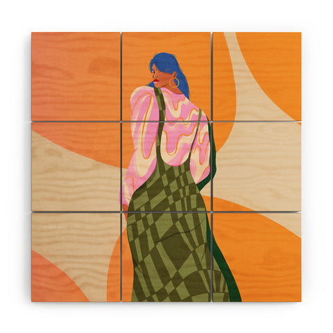 isabelahumphrey Stylish Woman Wood Wall Mural