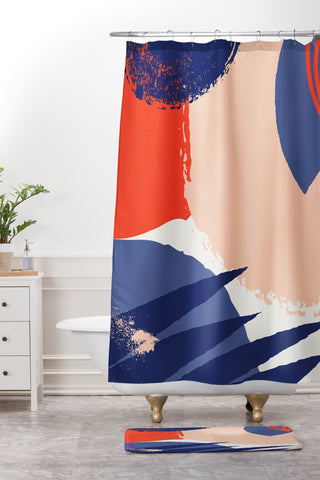 IVETA  Bright Day 3 Shower Curtain And Mat