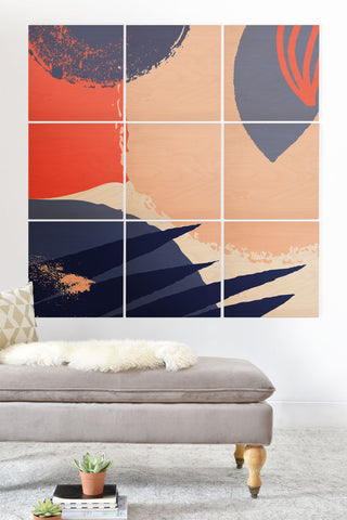 IVETA  Bright Day 3 Wood Wall Mural