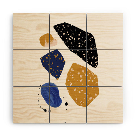 IVETA  Seaside Rocks 1 Wood Wall Mural