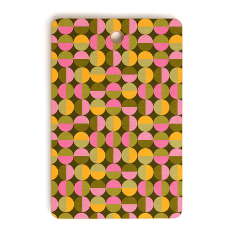 Iveta Abolina 70s Geometric Tile Cutting Board Rectangle