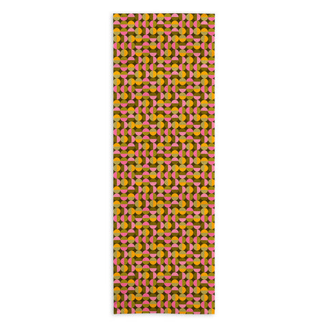 Iveta Abolina 70s Geometric Tile Yoga Towel
