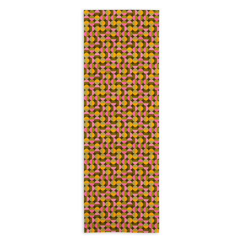 Iveta Abolina 70s Geometric Tile Yoga Towel