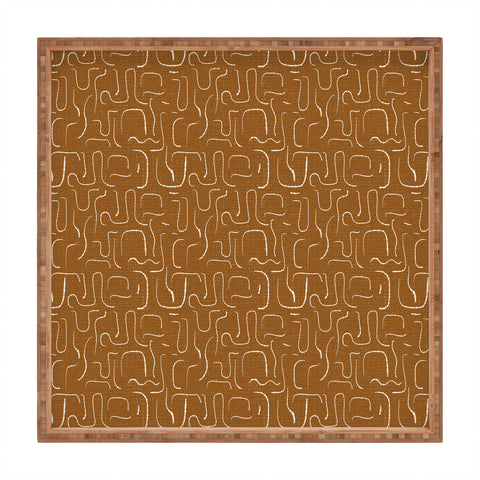 Iveta Abolina Abstract Lines Cider Square Tray