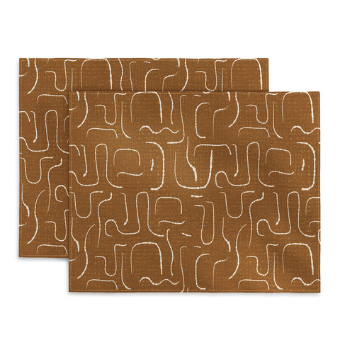 Iveta Abolina Abstract Lines Cider Placemat
