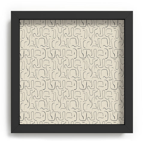 Iveta Abolina Abstract Lines Gray Recessed Framing Square