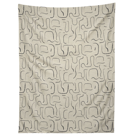 Iveta Abolina Abstract Lines Gray Tapestry