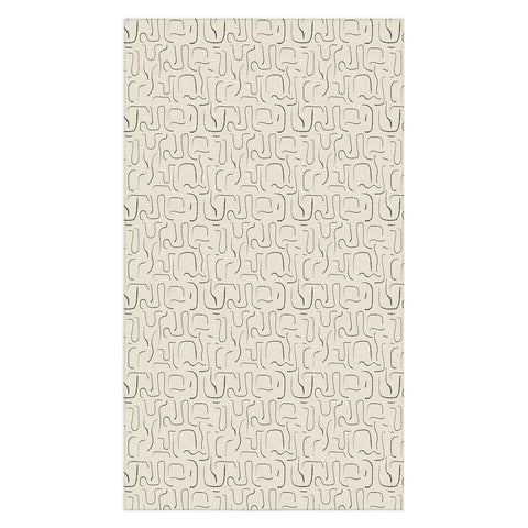 Iveta Abolina Abstract Lines Gray Tablecloth