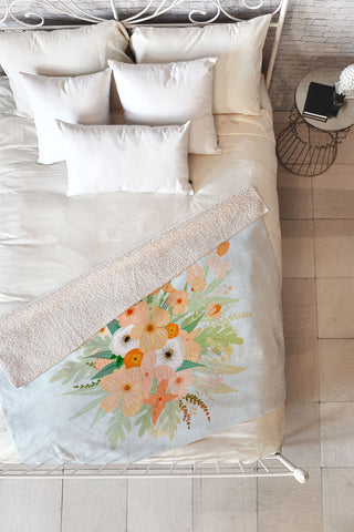 Iveta Abolina Ada Garden III Fleece Throw Blanket