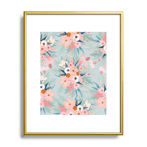 Iveta Abolina Ada Garden Metal Framed Art Print