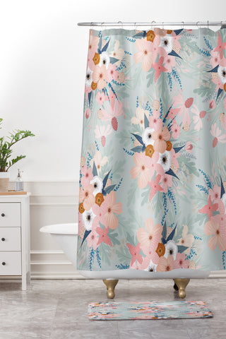 Iveta Abolina Ada Garden Shower Curtain And Mat