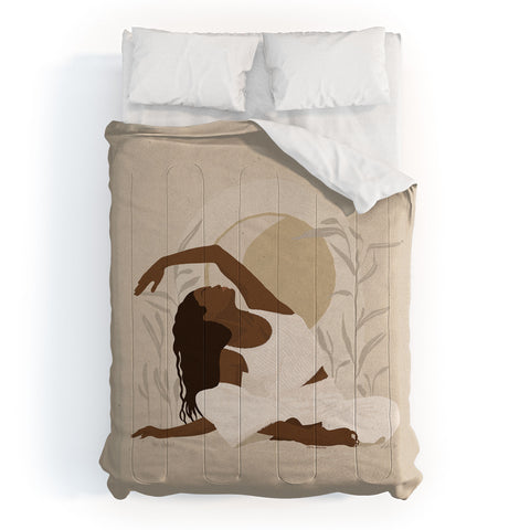 Iveta Abolina Addison Yoga Girl Comforter