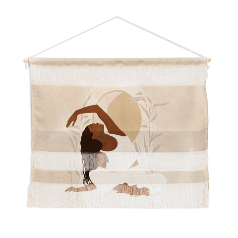 Iveta Abolina Addison Yoga Girl Wall Hanging Landscape