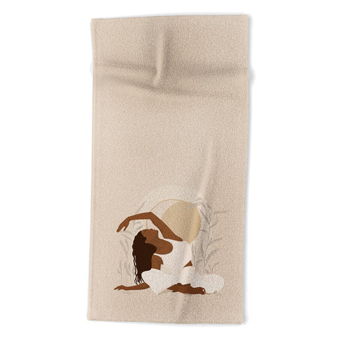 Iveta Abolina Addison Yoga Girl Beach Towel