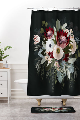 Iveta Abolina Adeline Moon Shower Curtain And Mat