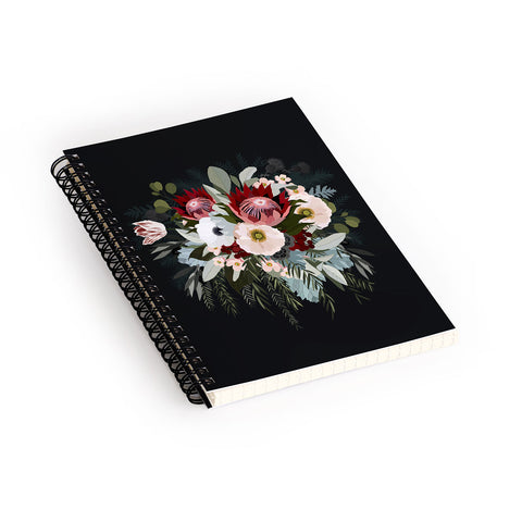 Iveta Abolina Adeline Moon Spiral Notebook