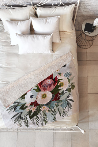 Iveta Abolina Adeline Sun Fleece Throw Blanket