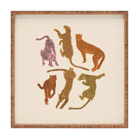 Iveta Abolina Adria Cheetahs Square Tray