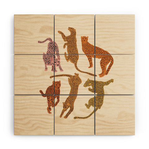 Iveta Abolina Adria Cheetahs Wood Wall Mural