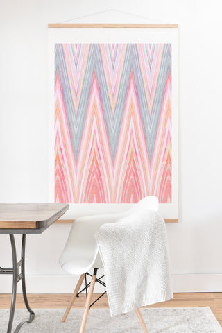 Iveta Abolina Agate Chevron Art Print And Hanger