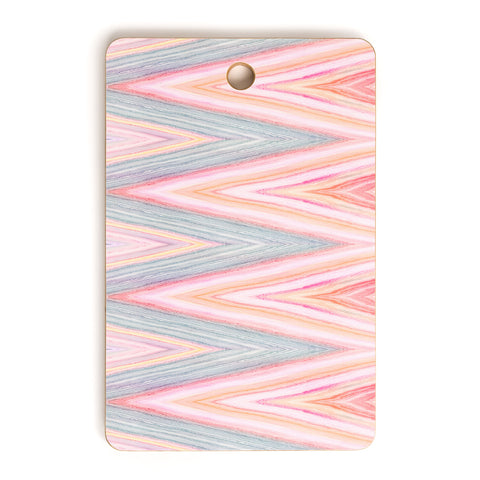 Iveta Abolina Agate Chevron Cutting Board Rectangle