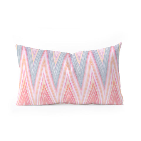 Iveta Abolina Agate Chevron Oblong Throw Pillow