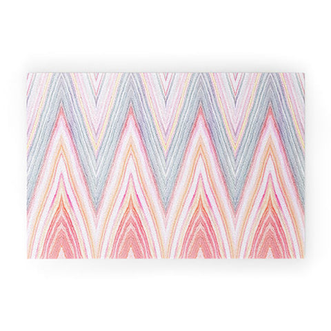 Iveta Abolina Agate Chevron Welcome Mat