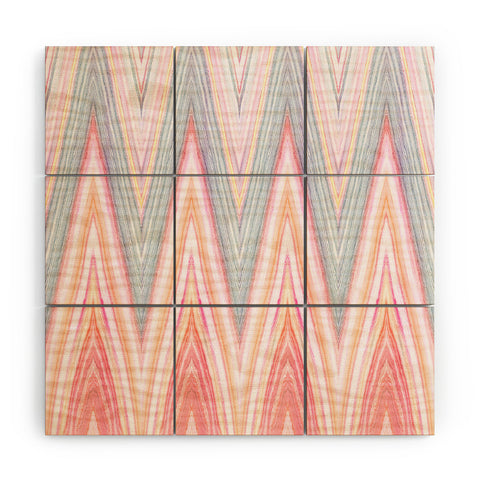 Iveta Abolina Agate Chevron Wood Wall Mural